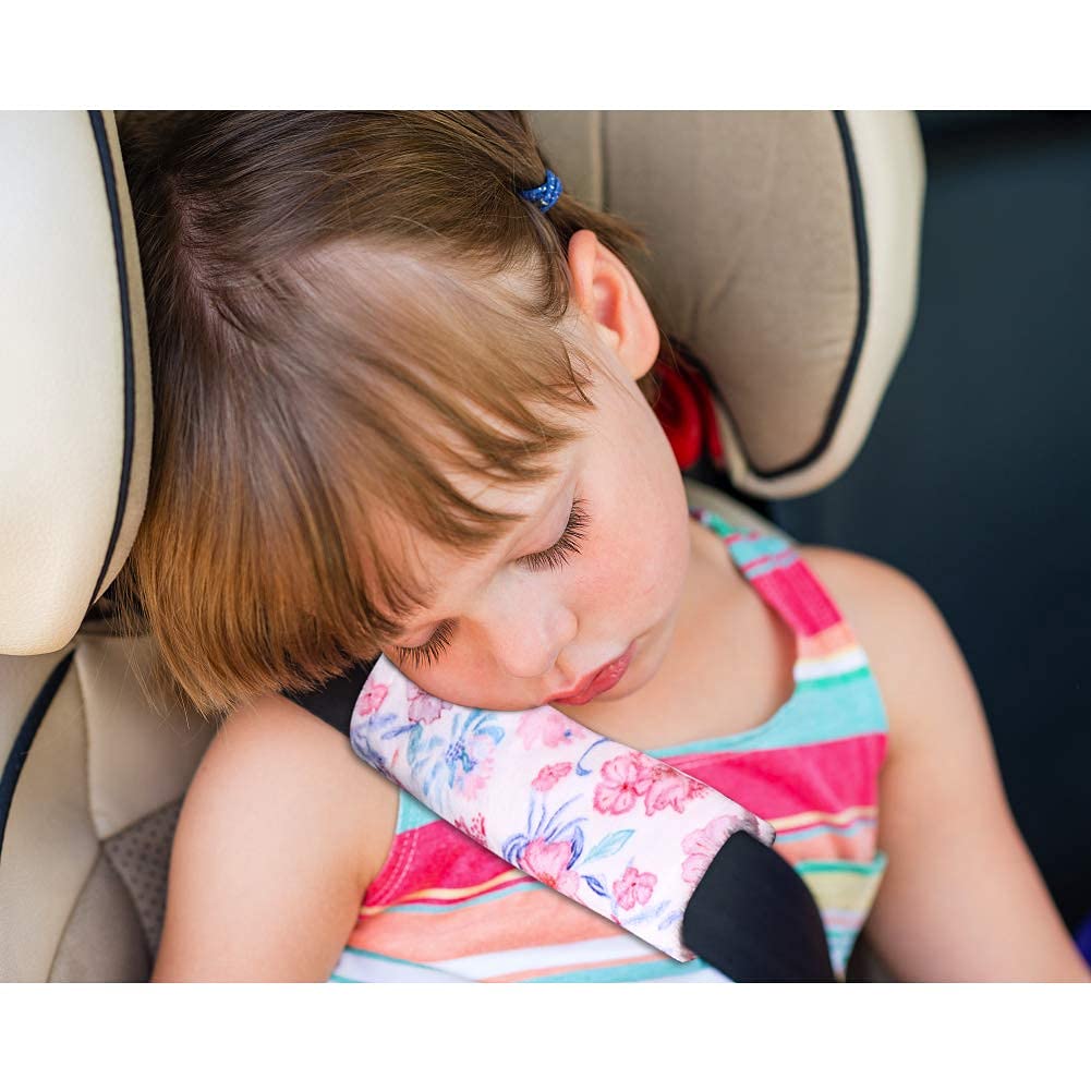 Baby Car Seat Cover & Stroller Seat Strap Covers Boys and Girls, No Touching Sign Canopy and Car Seat Straps Shoulder Pads, Multiuse Nursing Covers for Breastfeeding, Seat Belt Protectors for Kids - Image 7
