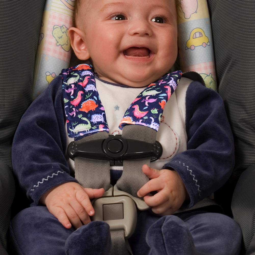 Infant Canopy Cover & Seat Belt Covers for Baby, No Touching Sign Car Seat Covers and Toddlers Stroller Seat Strap Covers, Multiuse Nursing Covers for Breastfeeding, Seat Belt Protectors for Ki - Image 8